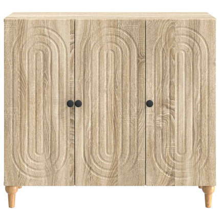 Sideboard Sonoma-eg 89 x 34,5 x 80 cm Konstrueret træ