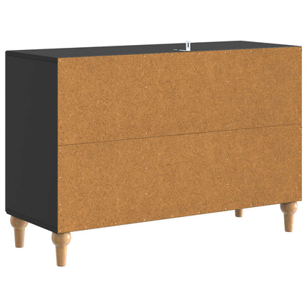 TV-skab med skuffe Sort 89 x 34,5 x 60 cm Konstrueret træ