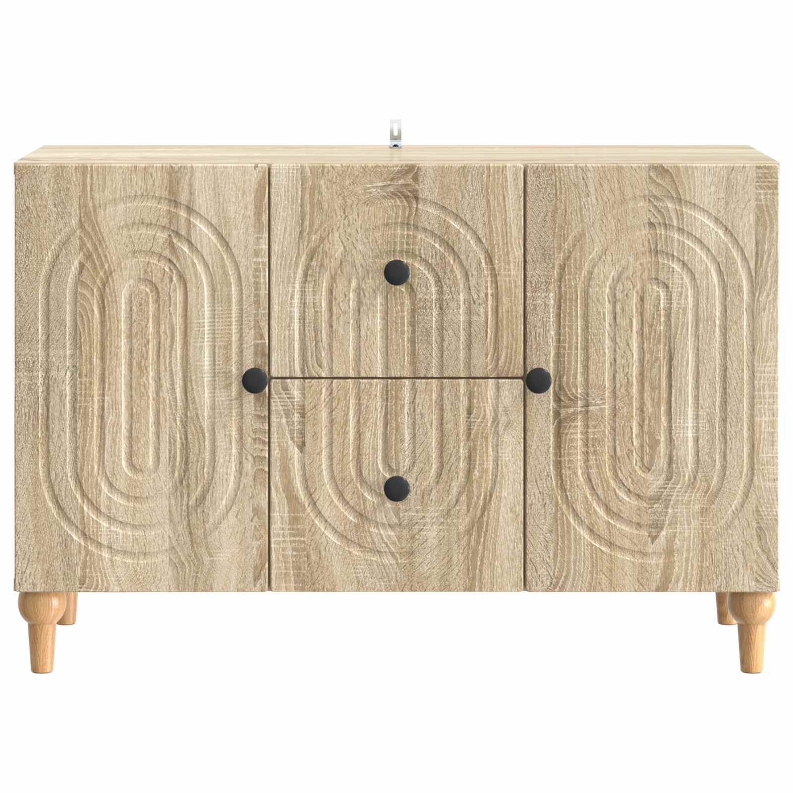 TV-skab med skuffe Sonoma-eg 89 x 34,5 x 60 cm Konstrueret træ