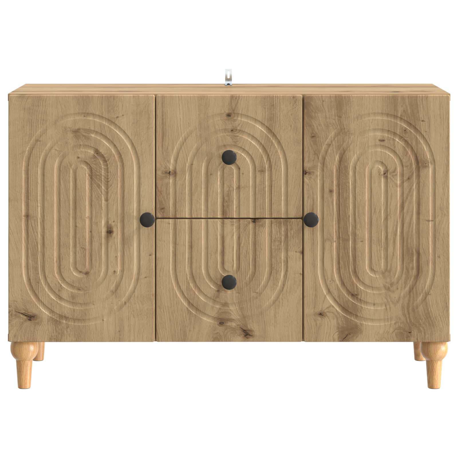 TV-skab med skuffe Artisan-eg 89 x 34,5 x 60 cm Konstrueret træ