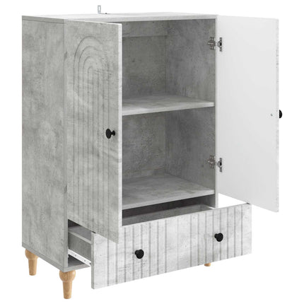 Sideboard Betongrå 66 x 34,5 x 95 cm Konstrueret træ