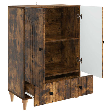 Sideboard Røget eg 66 x 34,5 x 95 cm Konstrueret træ
