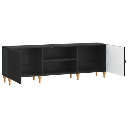 TV-skab 150 x 31 x 50 cm Sort Konstrueret træ