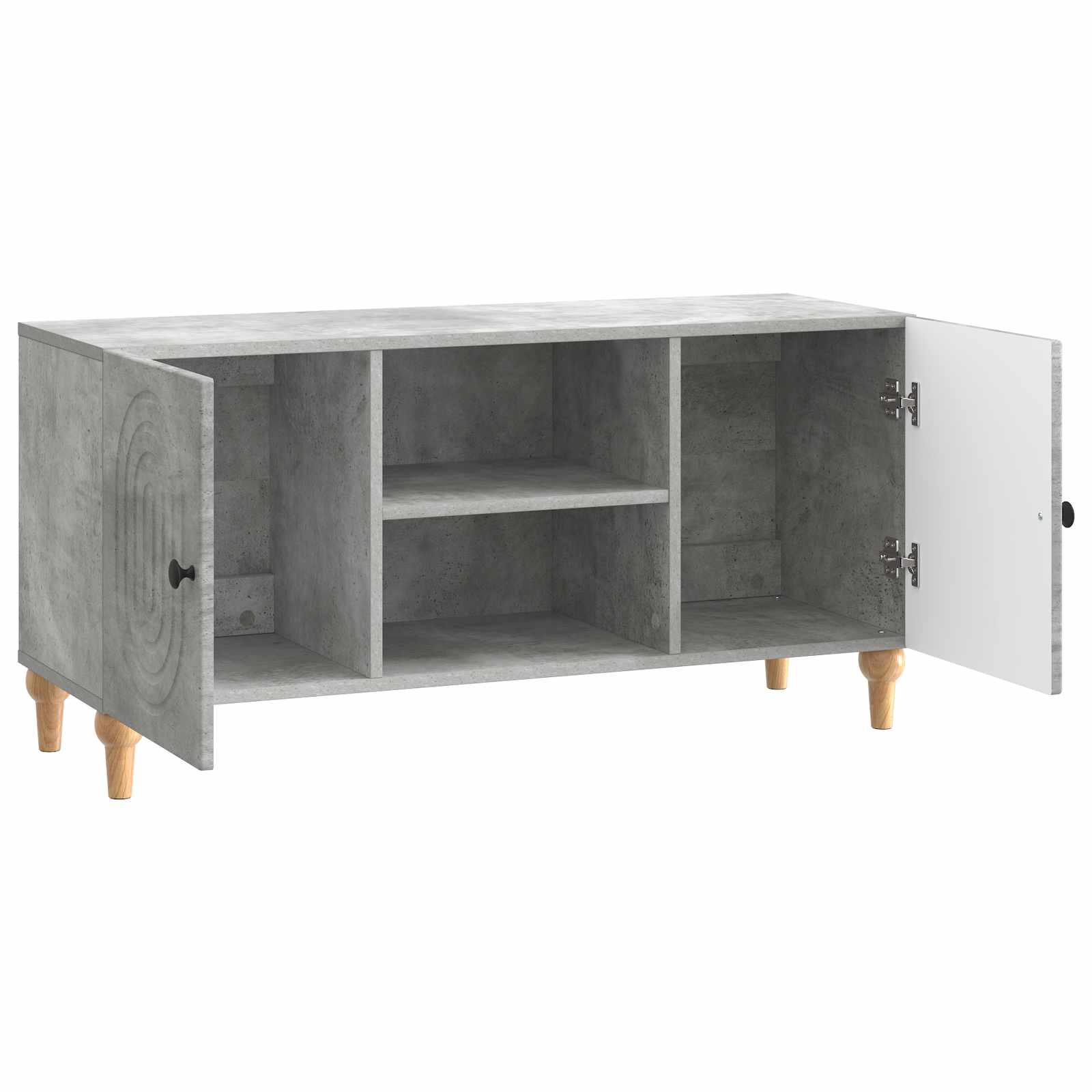 TV-skab Betongrå 102 x 34,5 x 50 cm Konstrueret træ