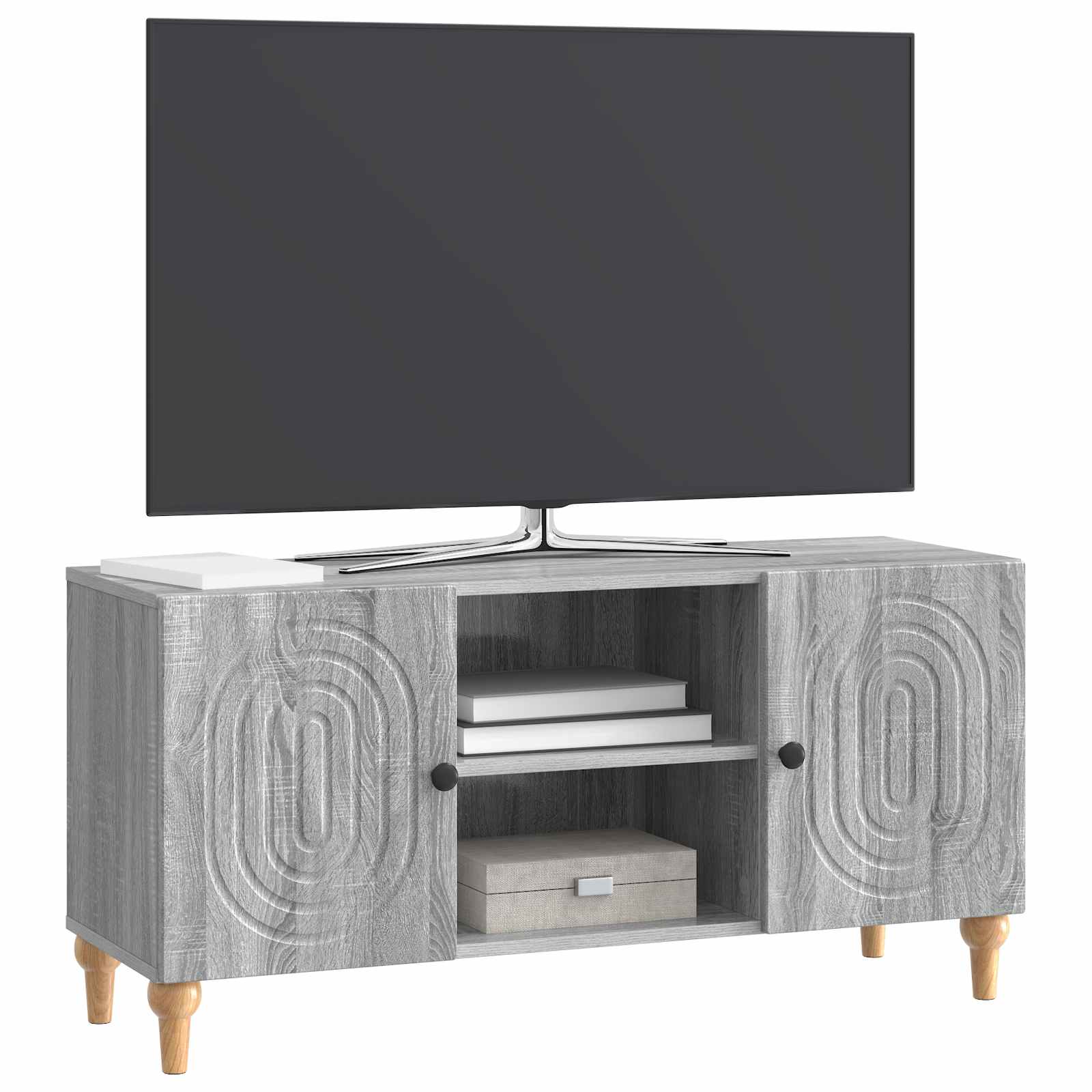 TV-skab Grå sonoma-eg 102 x 34,5 x 50 cm Konstrueret træ