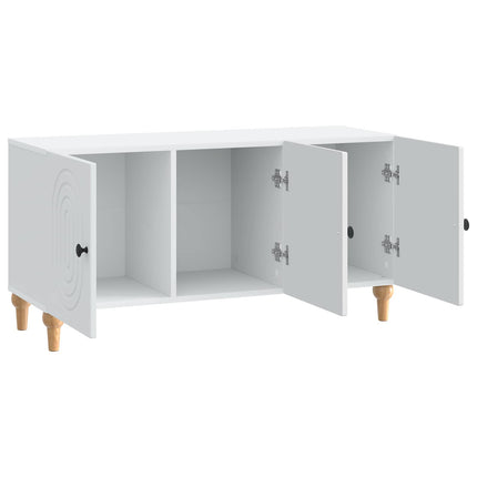 TV-skab Hvid 99 x 34,5 x 50 cm Konstrueret træ
