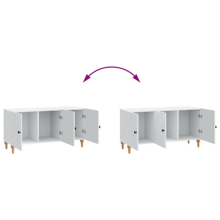 TV-skab Hvid 99 x 34,5 x 50 cm Konstrueret træ