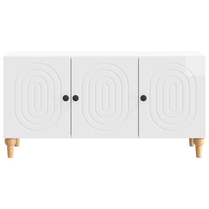TV-skab Hvid højglans 99 x 34,5 x 50 cm Konstrueret træ