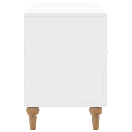 TV-skab Hvid højglans 99 x 34,5 x 50 cm Konstrueret træ