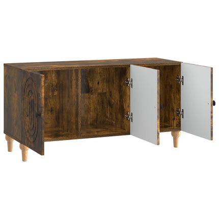 TV-skab 99 x 34,5 x 50 cm Røget eg Konstrueret træ