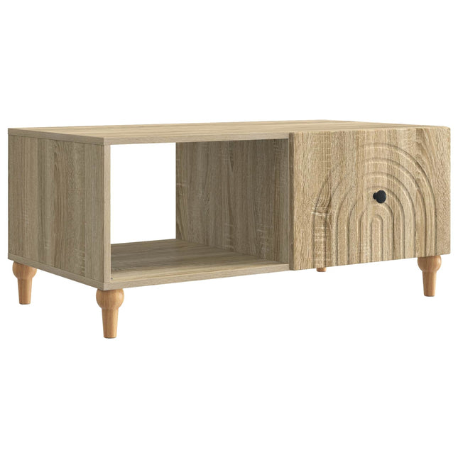 Sofabord Sonoma-eg 90 x 50 x 40 cm Konstrueret træ