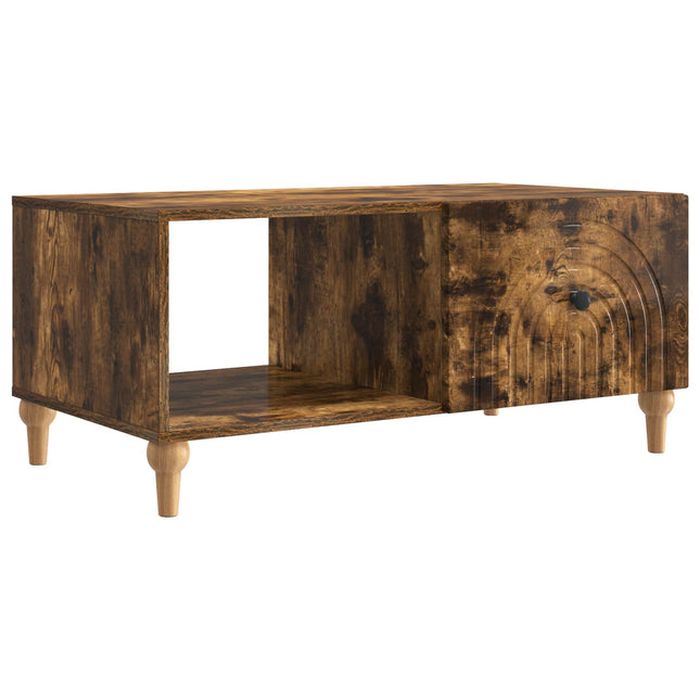 Sofabord Røget eg 90 x 50 x 40 cm Konstrueret træ