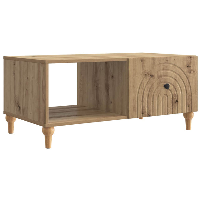 Sofabord Artisan-eg 90 x 50 x 40 cm Konstrueret træ