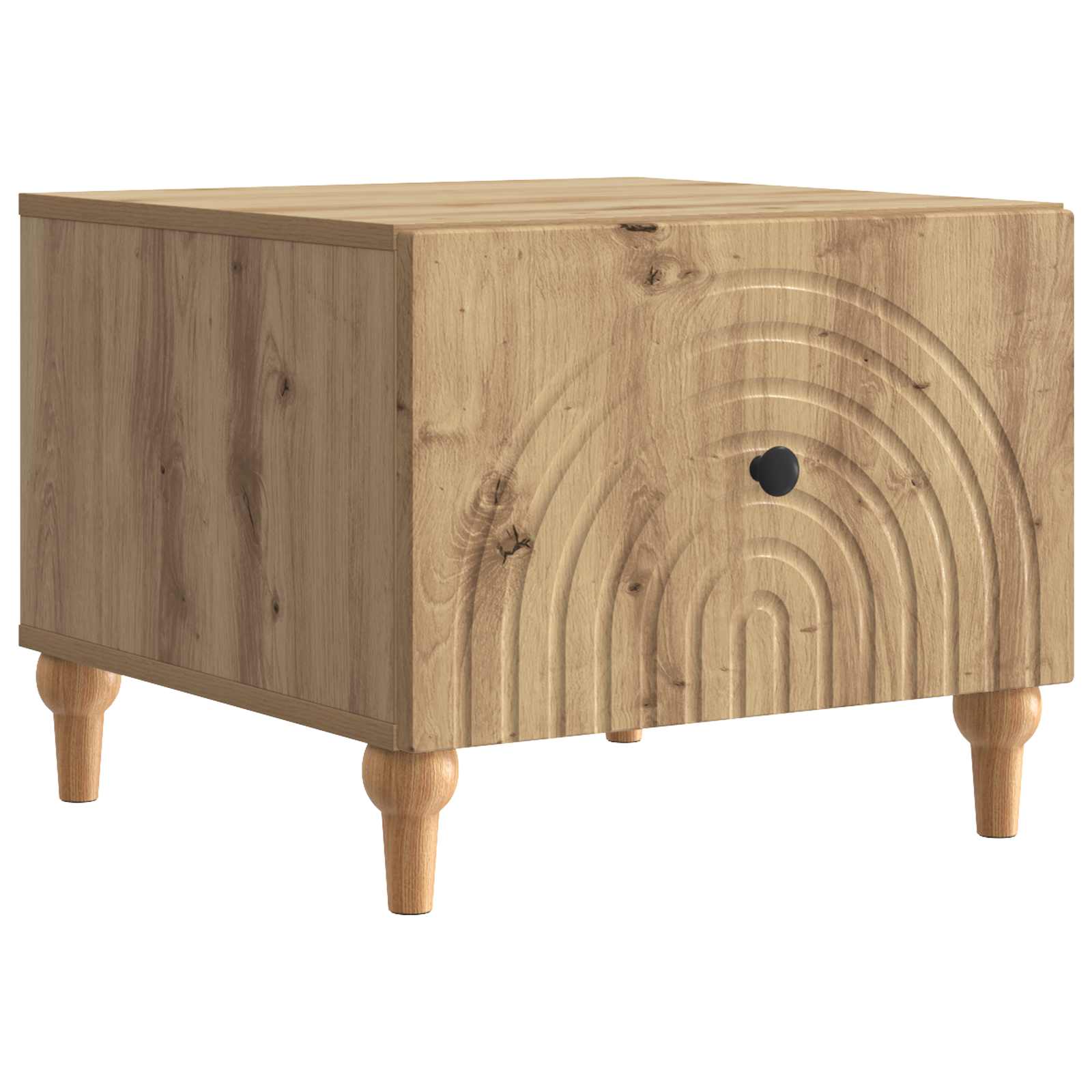 Sofabord med skuffe Artisan-eg 49 x 50 x 40 cm Konstrueret træ