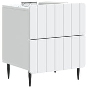 Natskab 2 pcs Hvid 43 x 34,5 x 49,5 cm Konstrueret træ