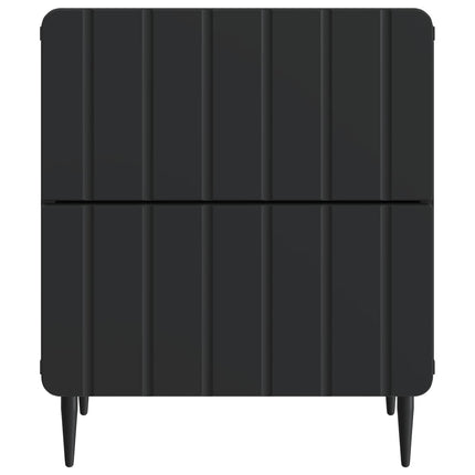 Natskab 2 pcs Sort 43 x 34,5 x 49,5 cm Konstrueret træ