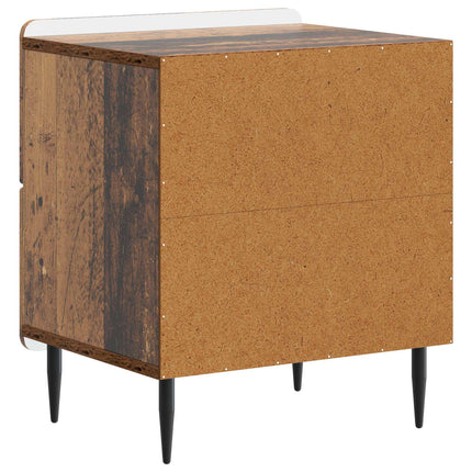 Natskab 2 stk. Gammelt træ 43 x 34,5 x 49,5 cm Konstrueret træ