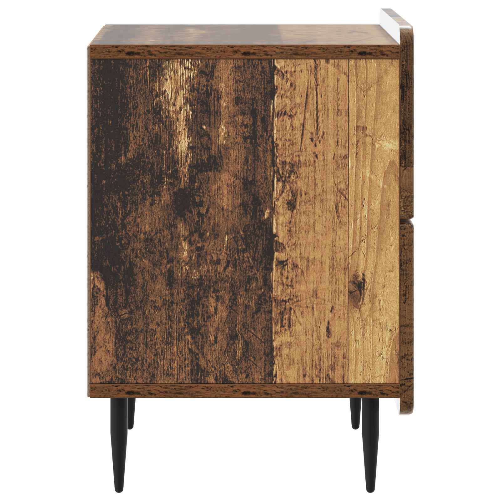 Natskab 2 pcs Gammelt træ 43 x 34,5 x 49,5 cm Konstrueret træ