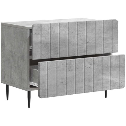 Natskab Betongrå 62 x 34,5 x 49,5 cm Konstrueret træ