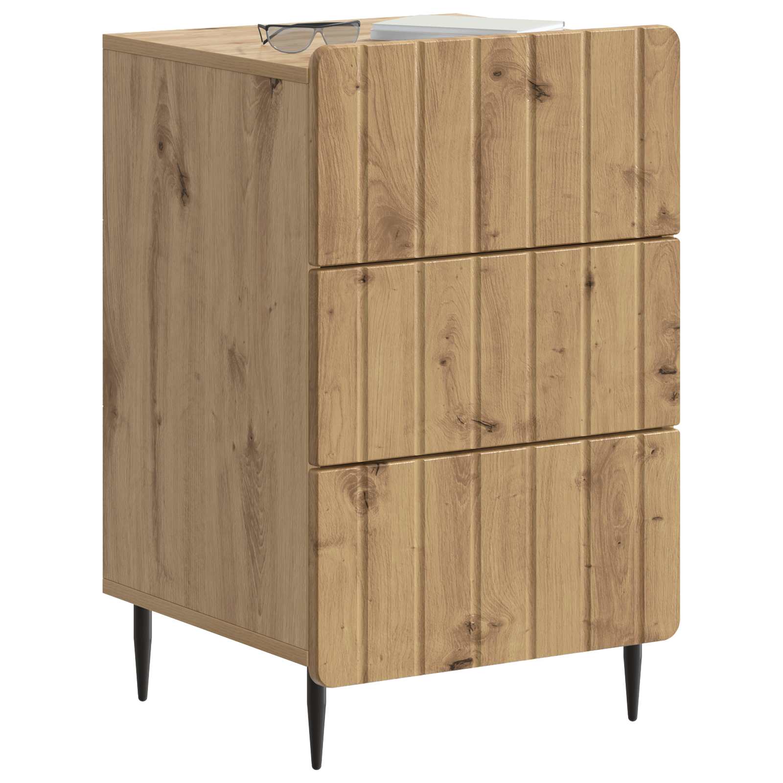 Natskab med skuffe Artisan-eg 43x 41 x 68 cm Konstrueret træ