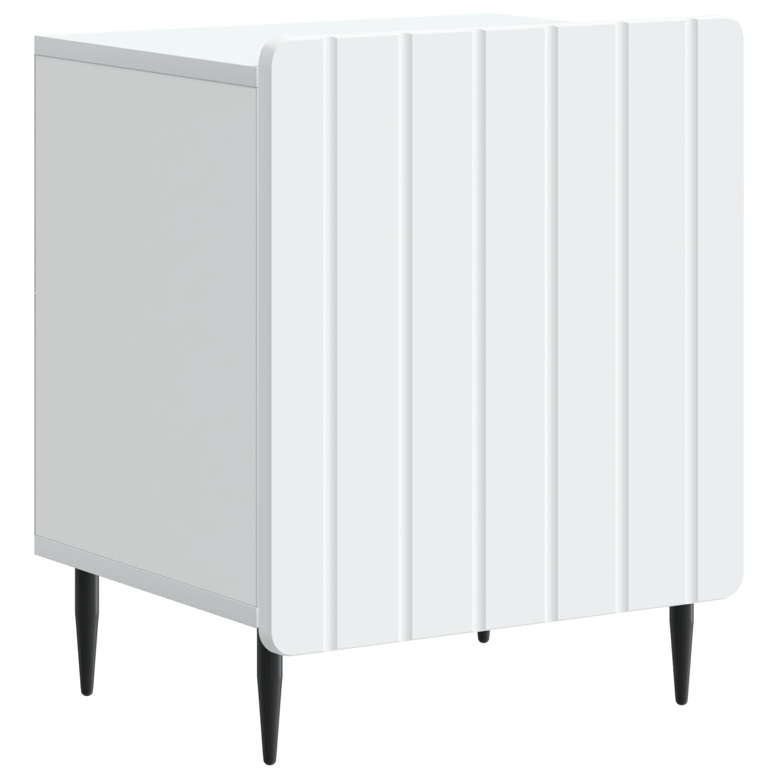 Natskab 2 pcs Hvid 43 x 34,5 x 52 cm Konstrueret træ