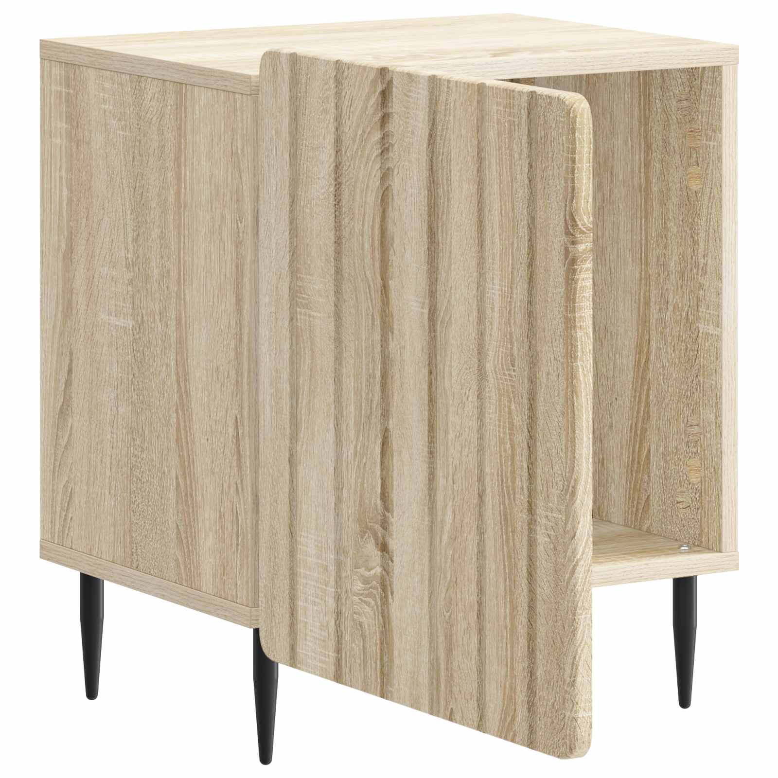 Natskab 2 pcs Sonoma-eg 43 x 34,5 x 52 cm Konstrueret træ