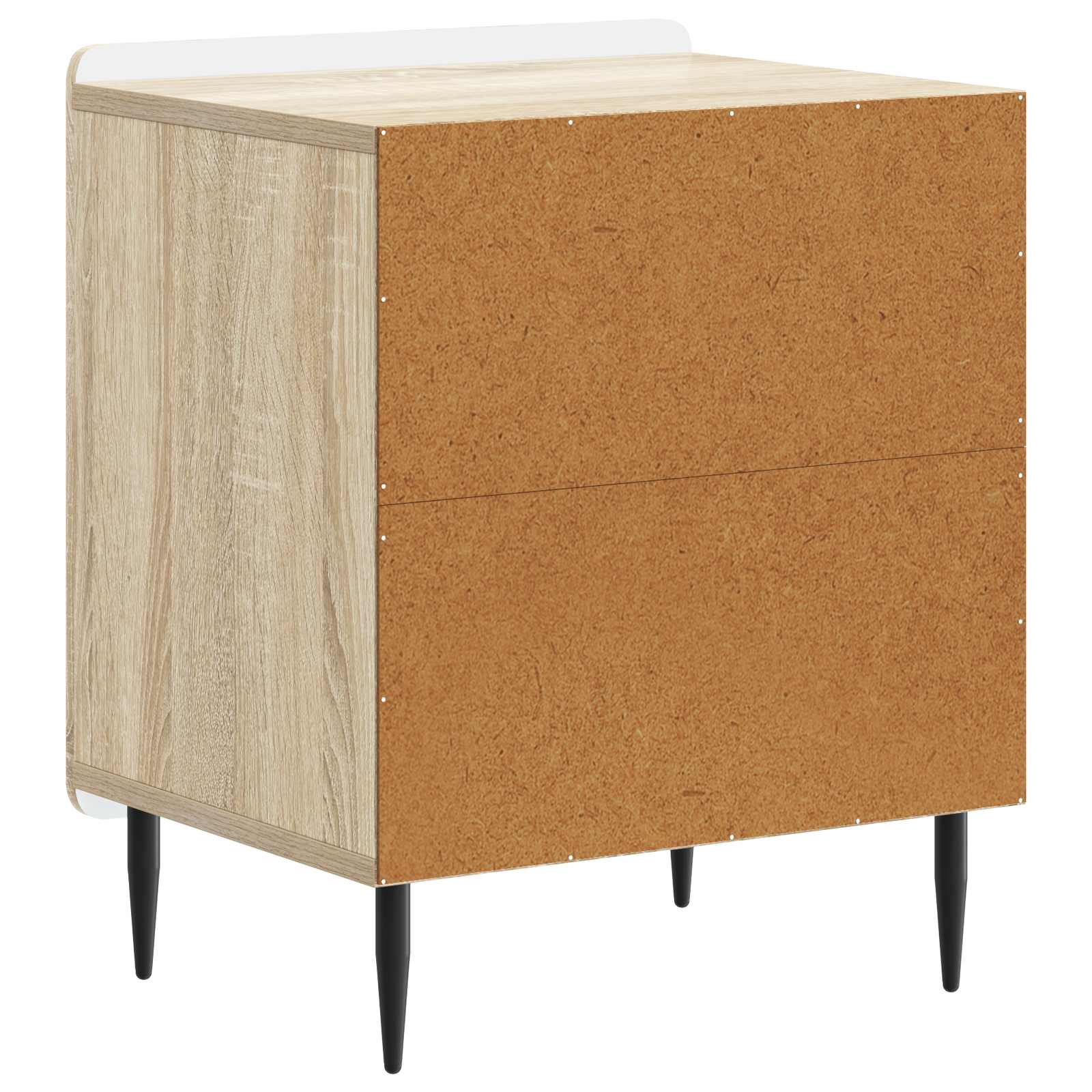 Natskab 2 pcs Sonoma-eg 43 x 34,5 x 52 cm Konstrueret træ
