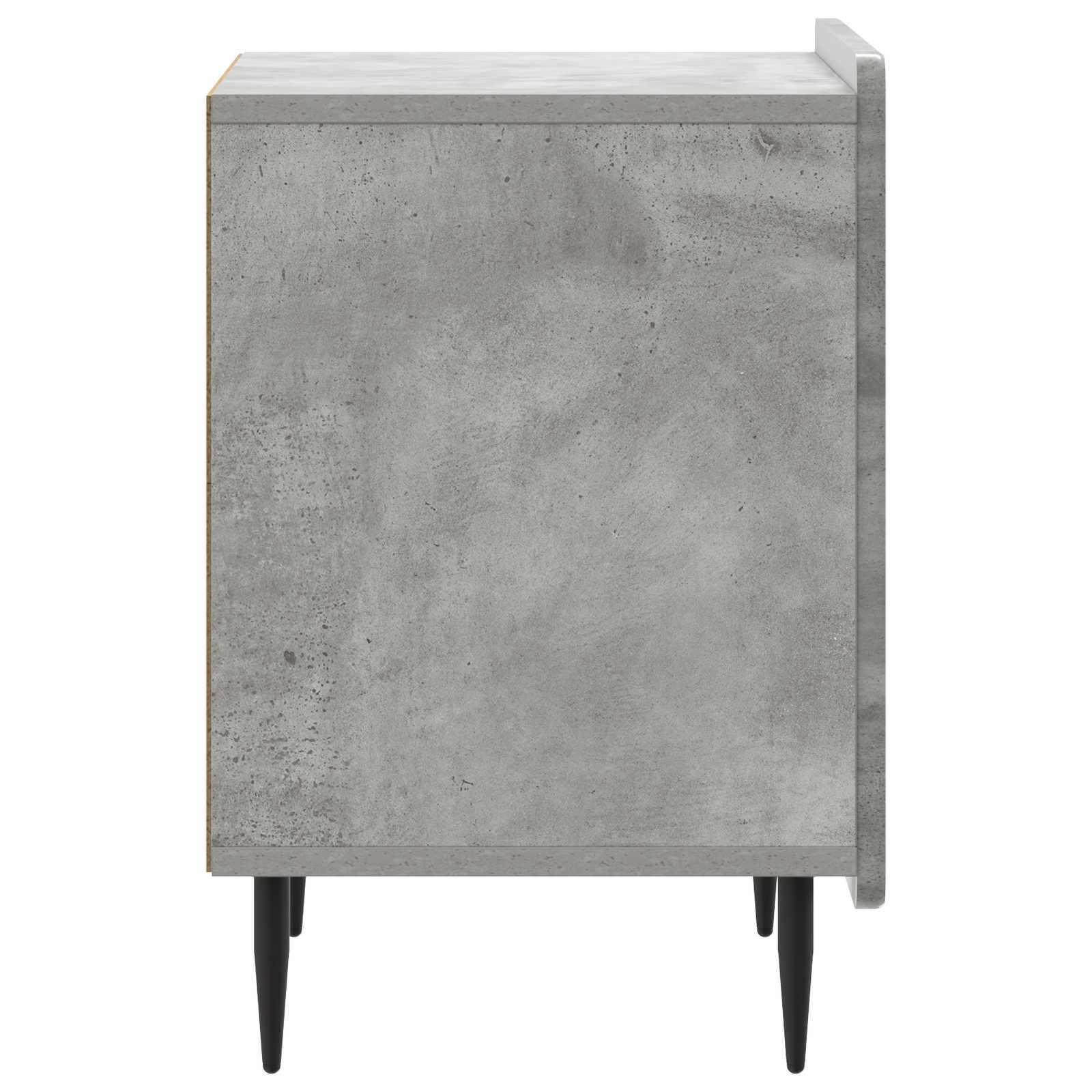 Natskab 2 pcs Betongrå 43 x 34,5 x 52 cm Konstrueret træ