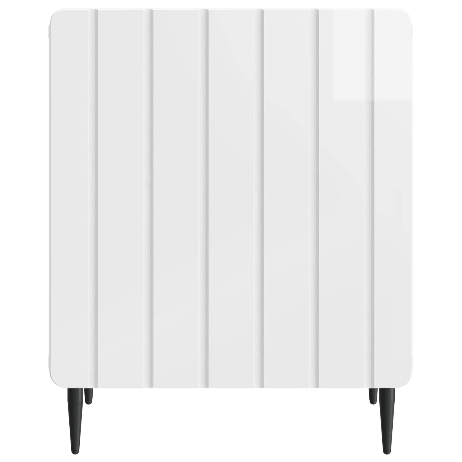 Natskab 2 pcs Hvid højglans 43 x 34,5 x 52 cm Konstrueret træ