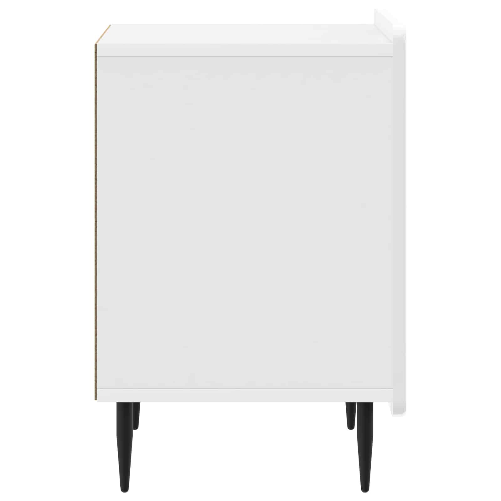 Natskab 2 pcs Hvid højglans 43 x 34,5 x 52 cm Konstrueret træ