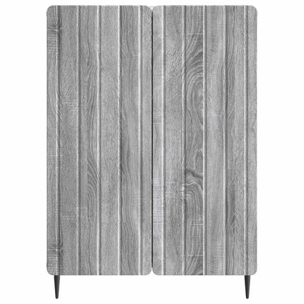 Sideboard Grå sonoma-eg 66 x 34,5 x 92 cm Konstrueret træ