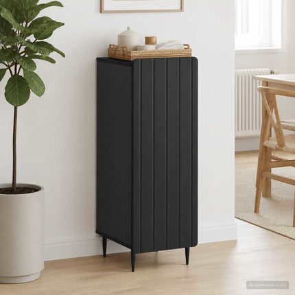 Sideboard Sort 34,5 x 33 x 92 cm Konstrueret træ
