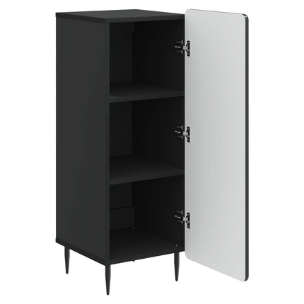 Sideboard Sort 34,5 x 33 x 92 cm Konstrueret træ