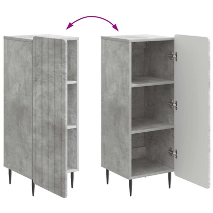 Sideboard Betongrå 34,5 x 33 x 92 cm Konstrueret træ