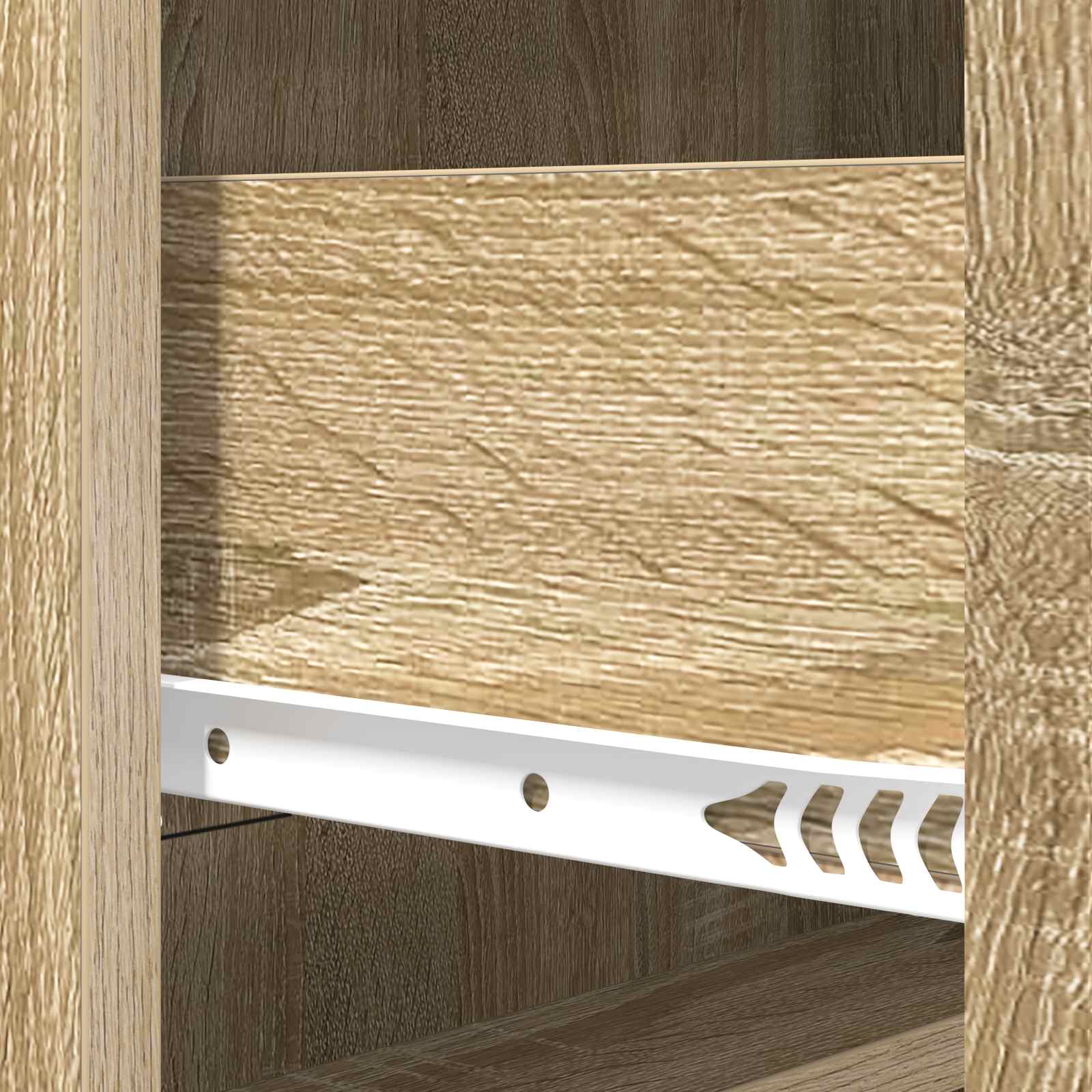 Skuffeskab Sonoma-eg 66 x 34,5 x 92 cm Konstrueret træ