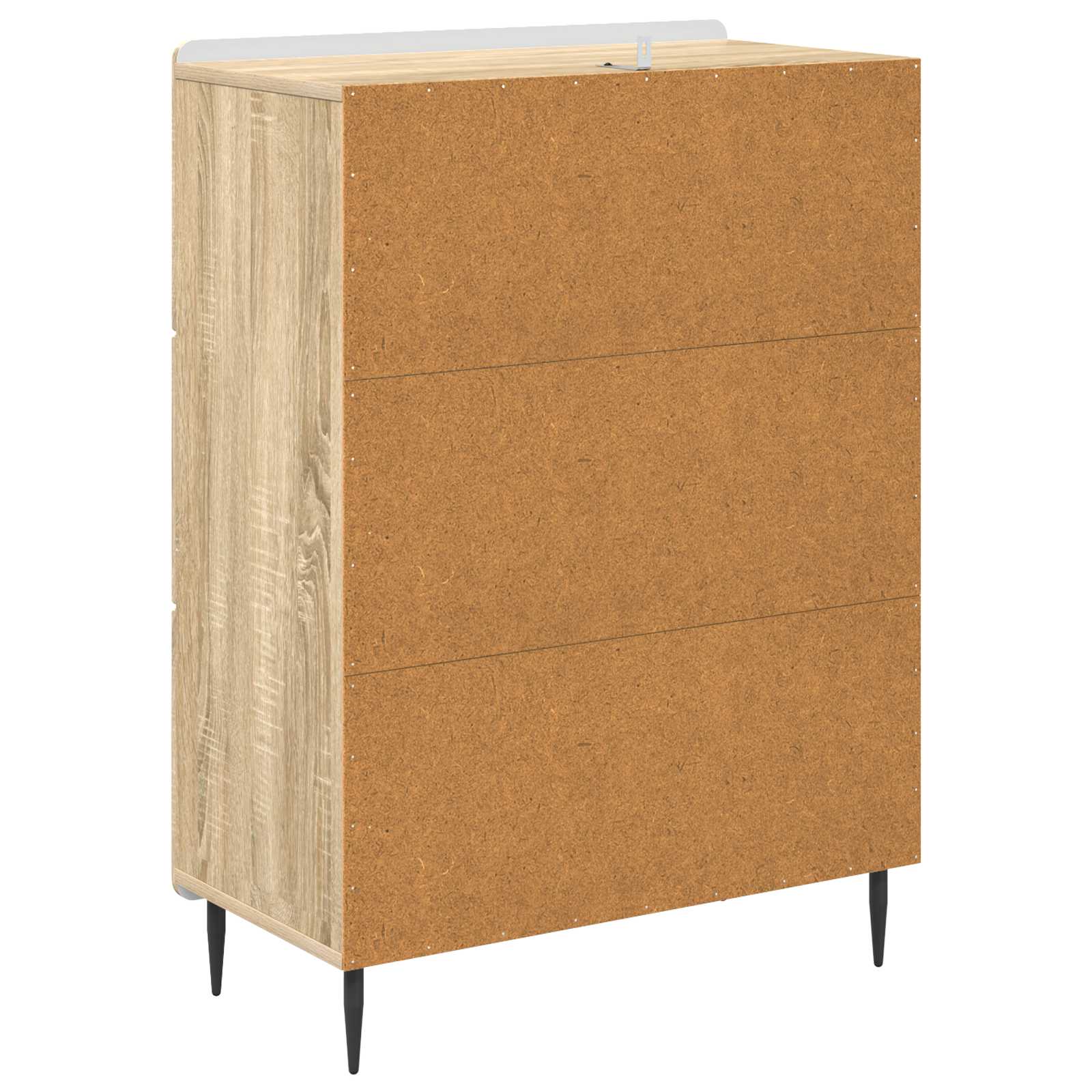 Skuffeskab Sonoma-eg 66 x 34,5 x 92 cm Konstrueret træ