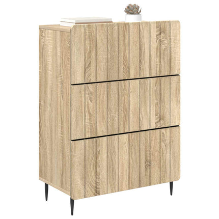 Skuffeskab 66 x 34,5 x 92 cm Konstrueret træ Sonoma-eg
