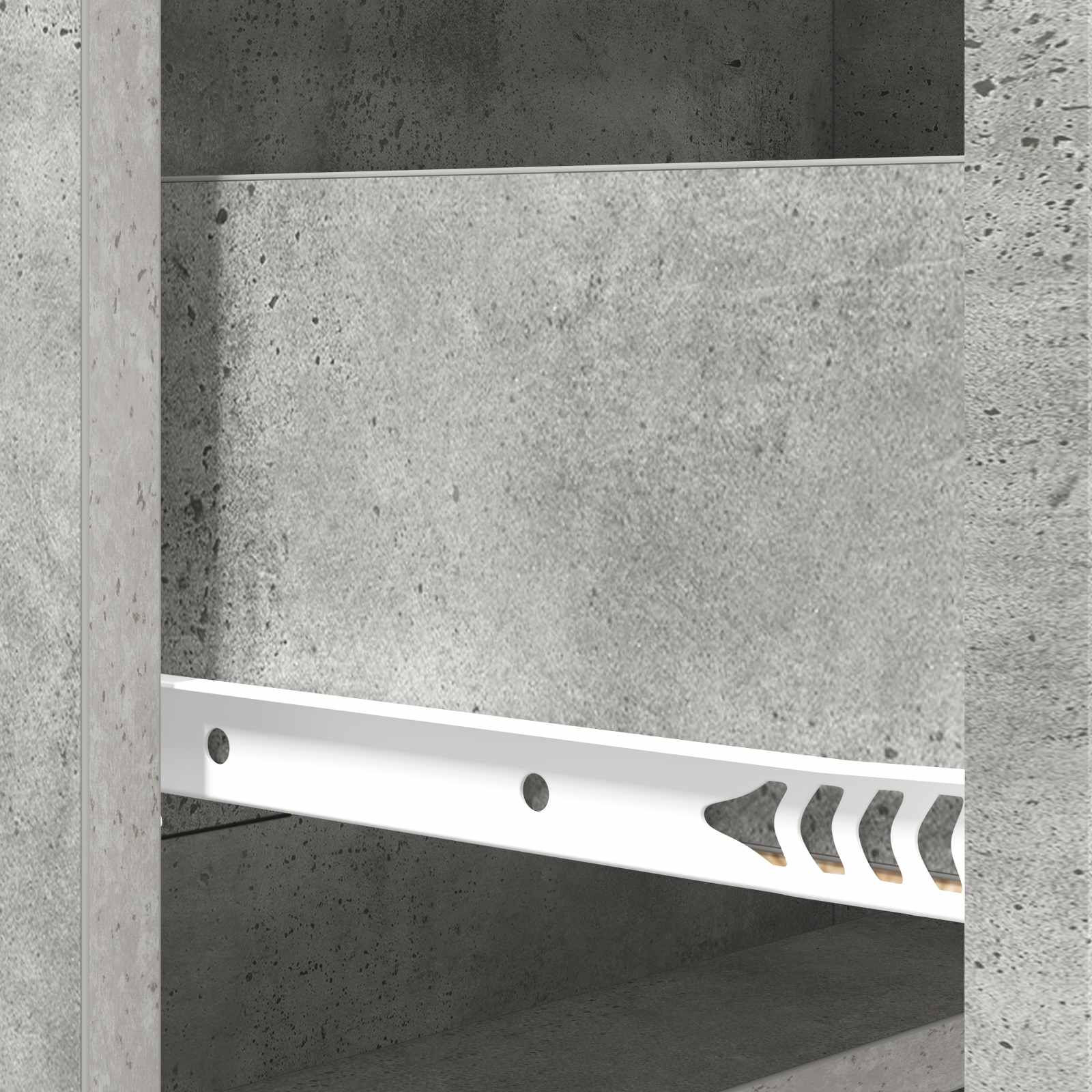 Skuffeskab Betongrå 66 x 34,5 x 92 cm Konstrueret træ