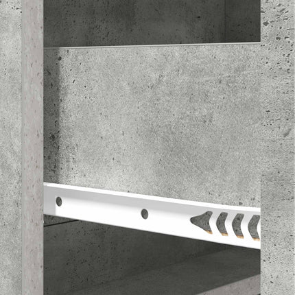 Skuffeskab 66 x 34,5 x 92 cm Konstrueret træ Betongrå