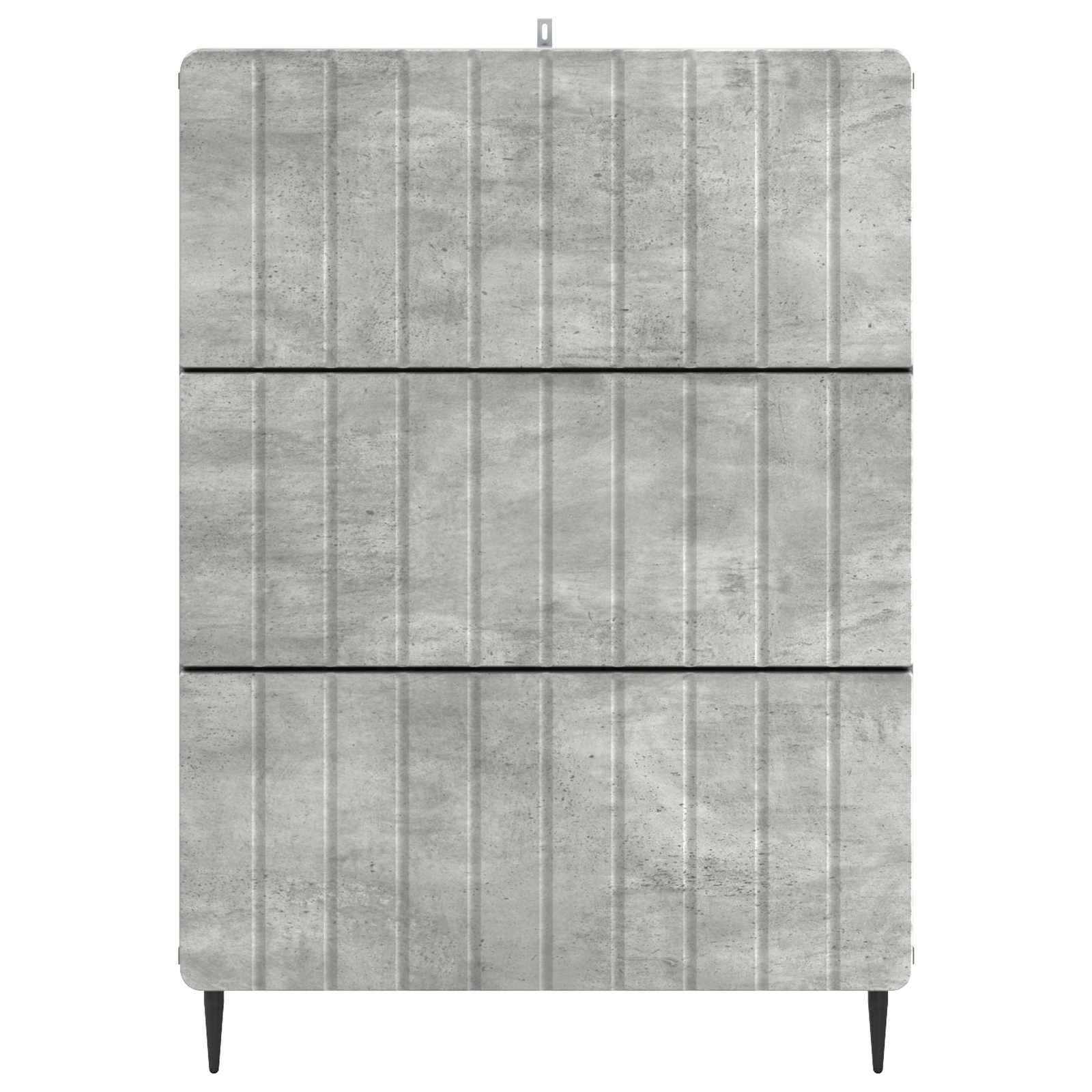 Skuffeskab Betongrå 66 x 34,5 x 92 cm Konstrueret træ