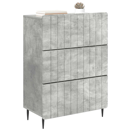Skuffeskab 66 x 34,5 x 92 cm Konstrueret træ Betongrå