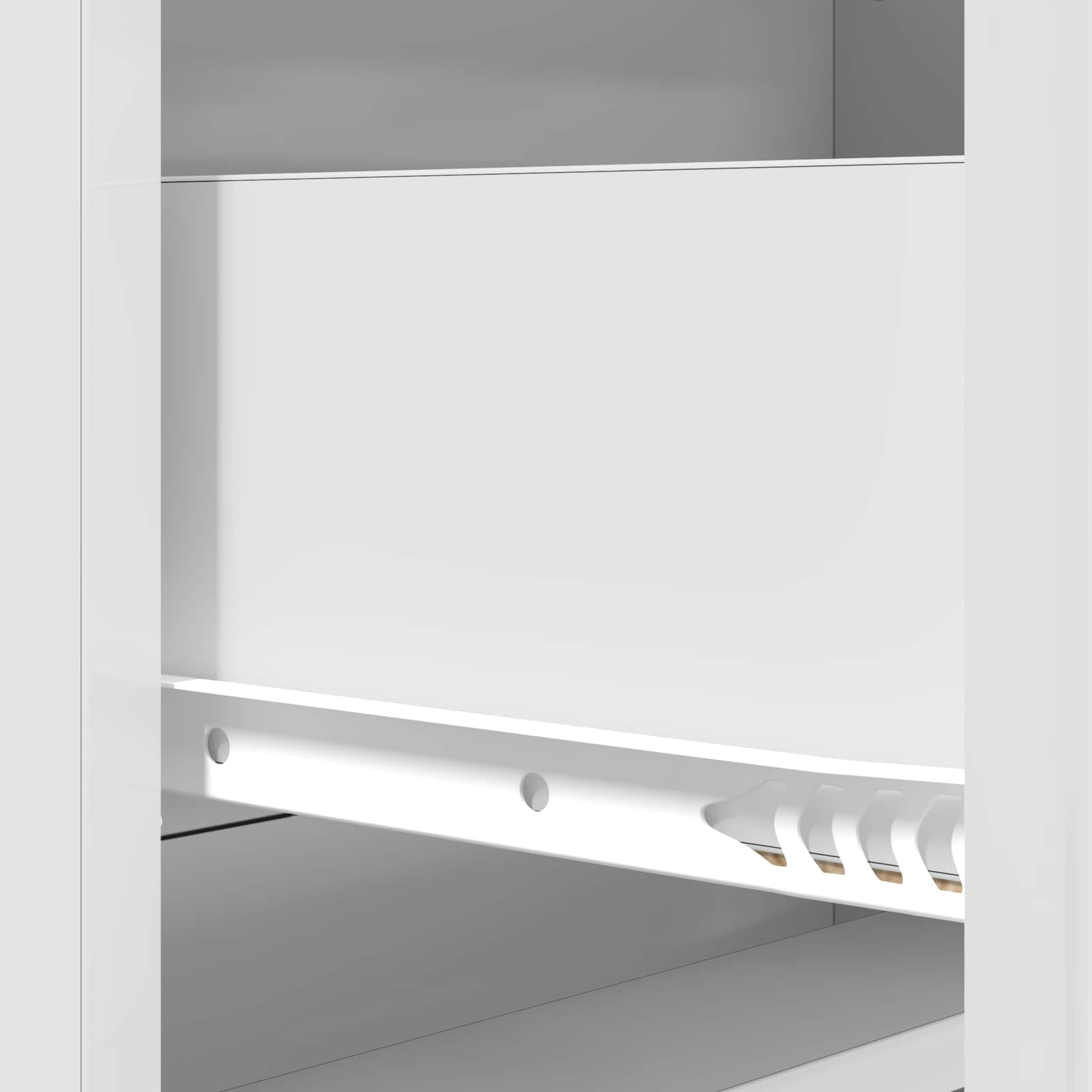 Skuffeskab Hvid højglans 66 x 34,5 x 92 cm Konstrueret træ