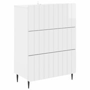 Skuffeskab Hvid højglans 66 x 34,5 x 92 cm Konstrueret træ