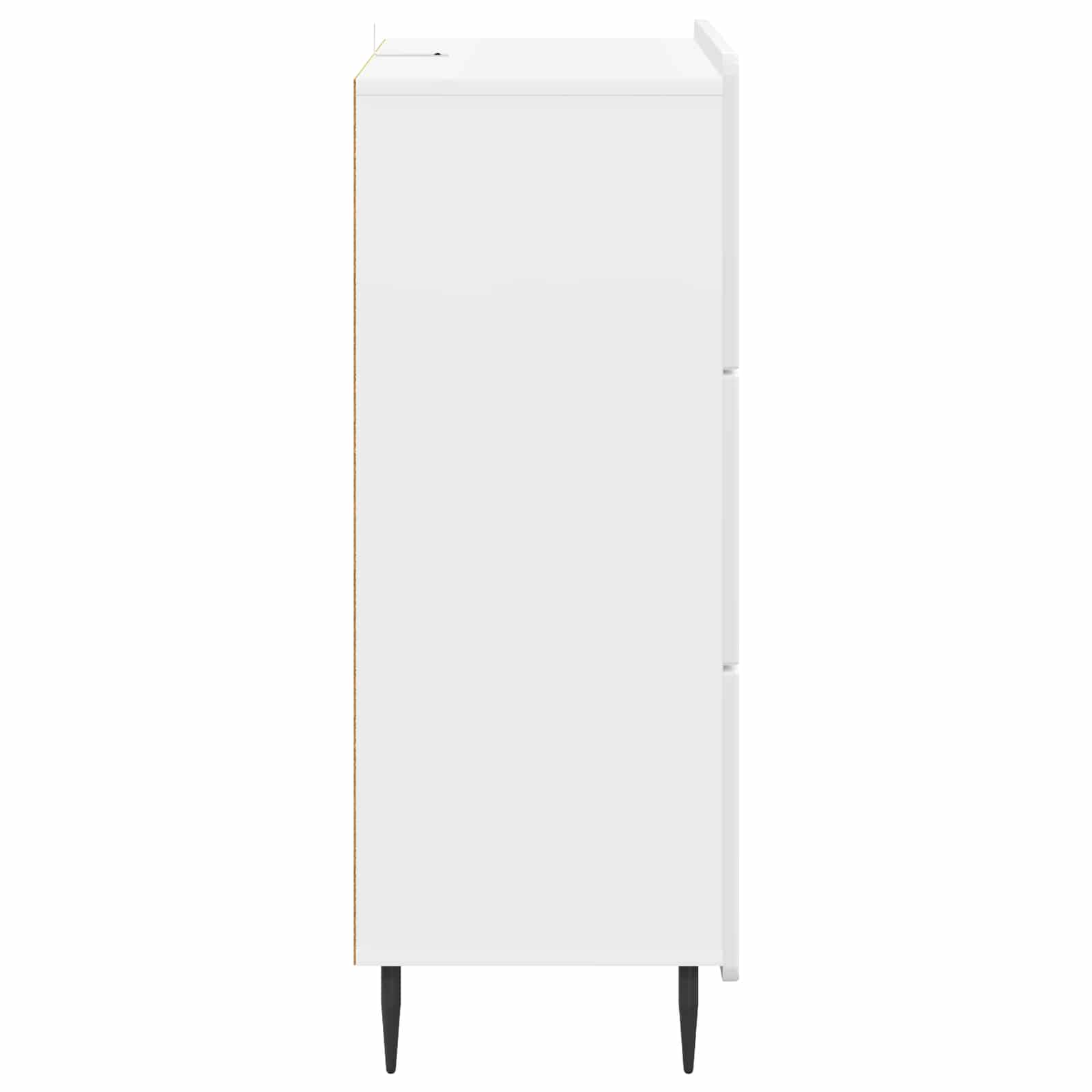Skuffeskab Hvid højglans 66 x 34,5 x 92 cm Konstrueret træ