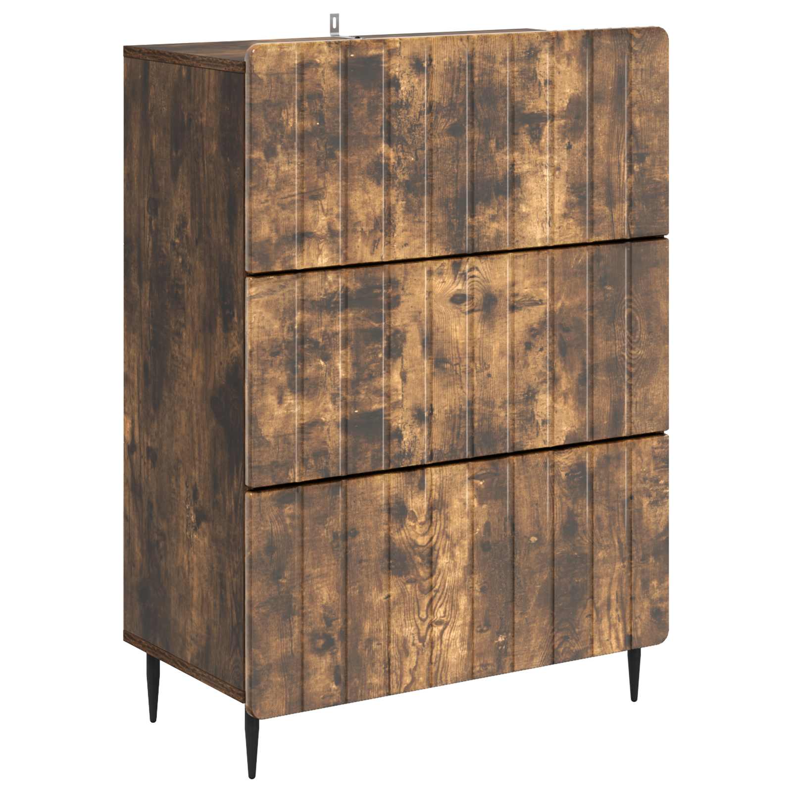 Skuffeskab Røget eg 66 x 34,5 x 92 cm Konstrueret træ