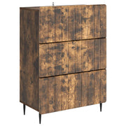 Skuffeskab Røget eg 66 x 34,5 x 92 cm Konstrueret træ