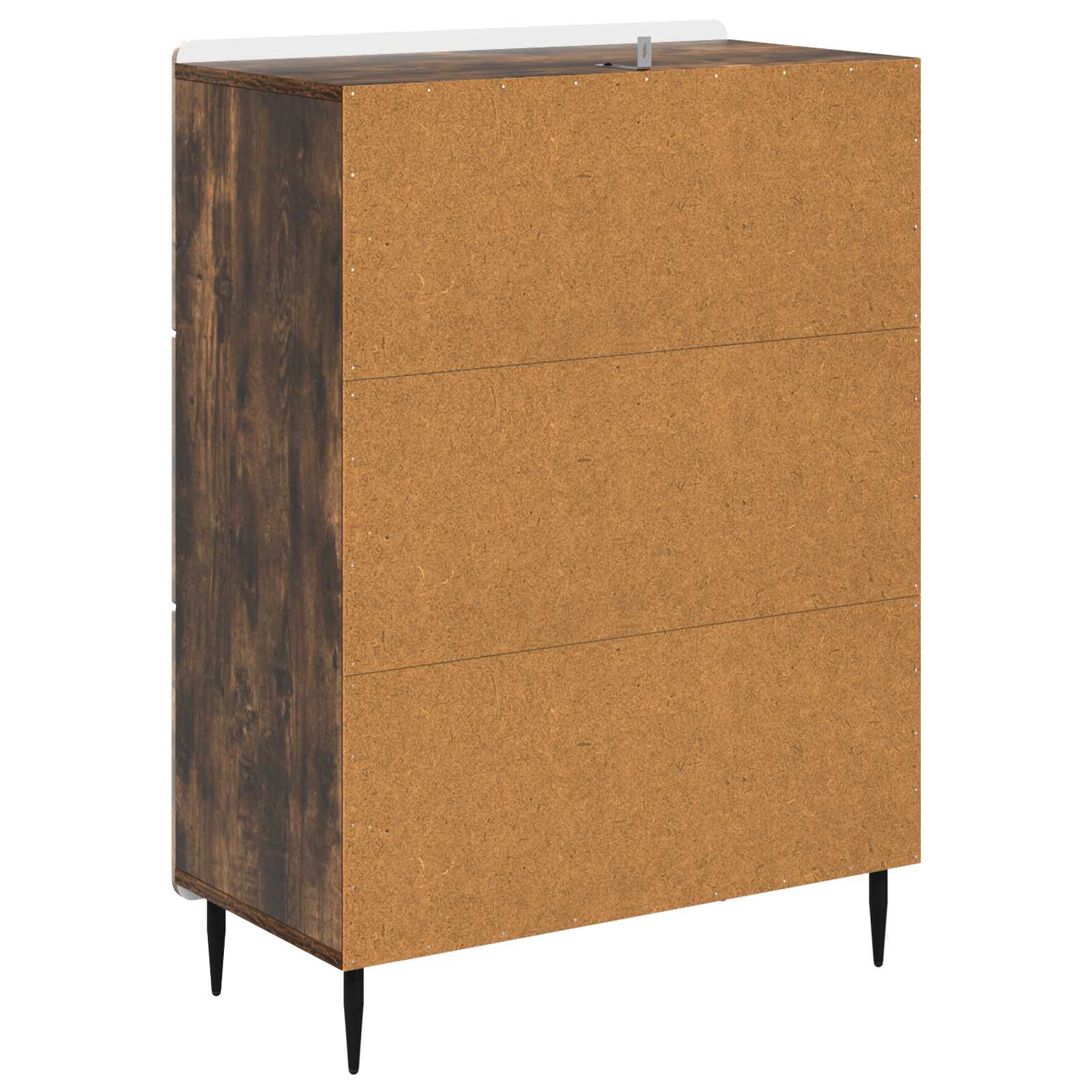 Skuffeskab Røget eg 66 x 34,5 x 92 cm Konstrueret træ