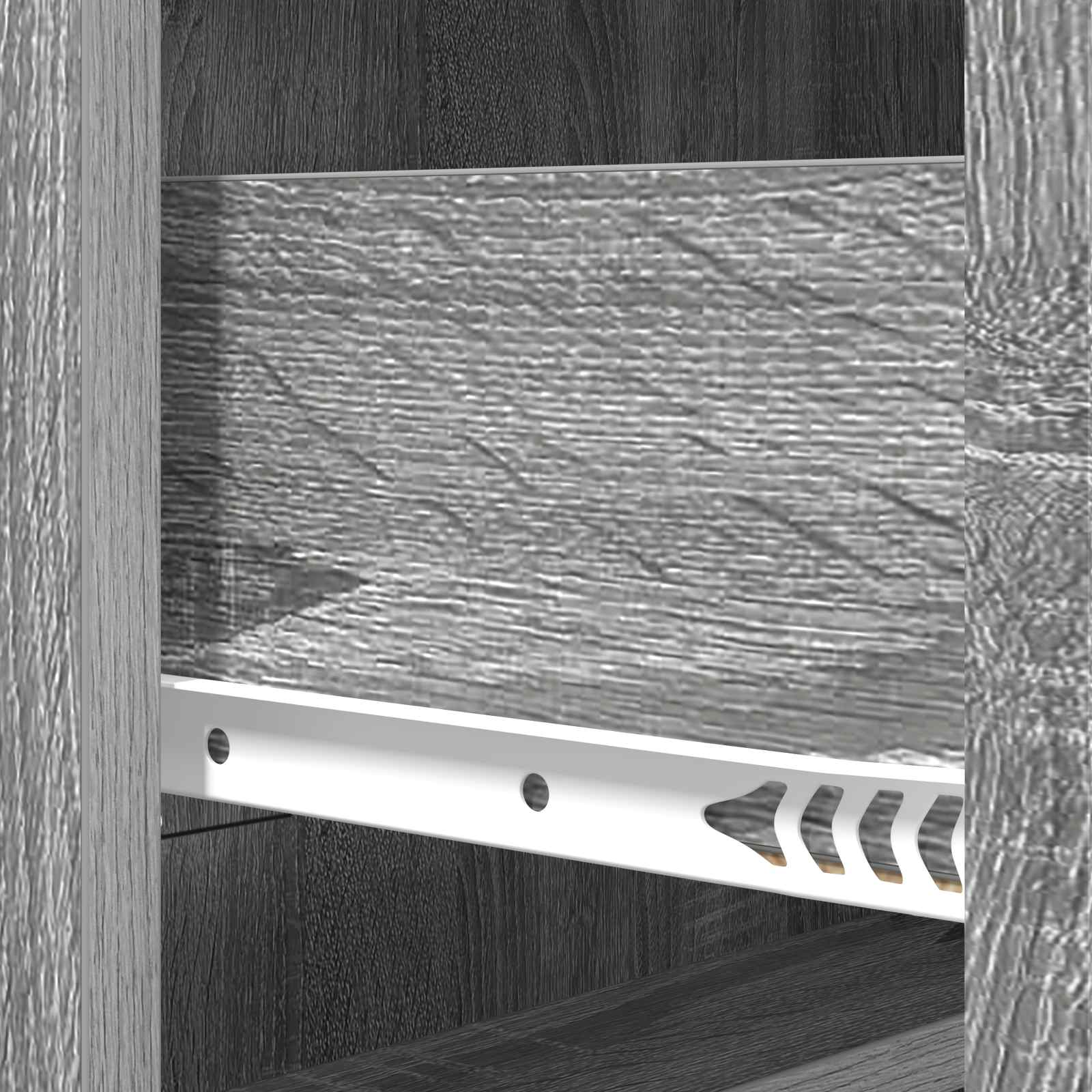 Skuffeskab Grå sonoma-eg 66 x 34,5 x 92 cm Konstrueret træ