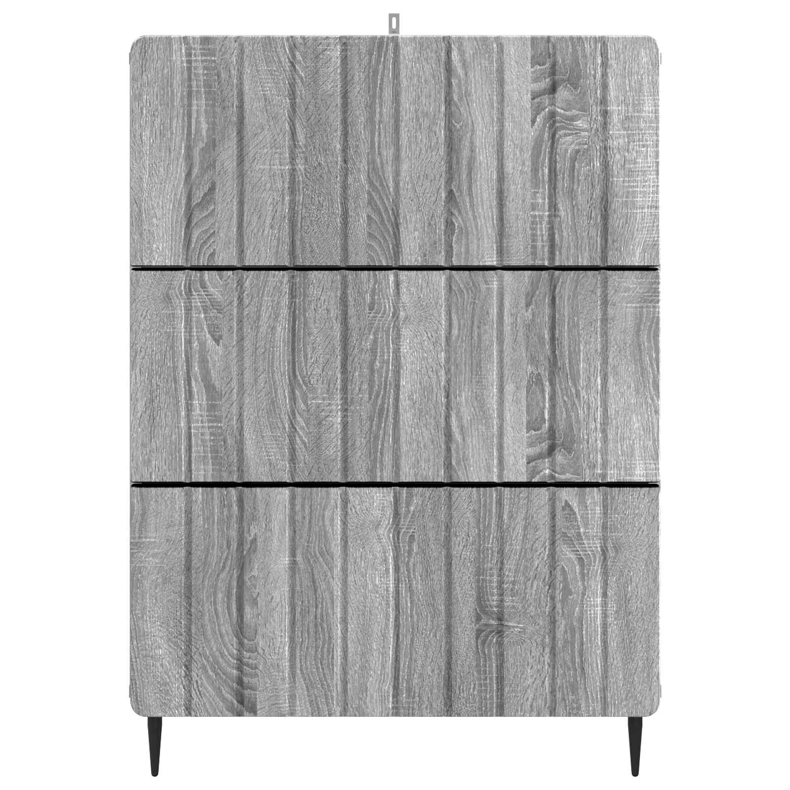 Skuffeskab Grå sonoma-eg 66 x 34,5 x 92 cm Konstrueret træ