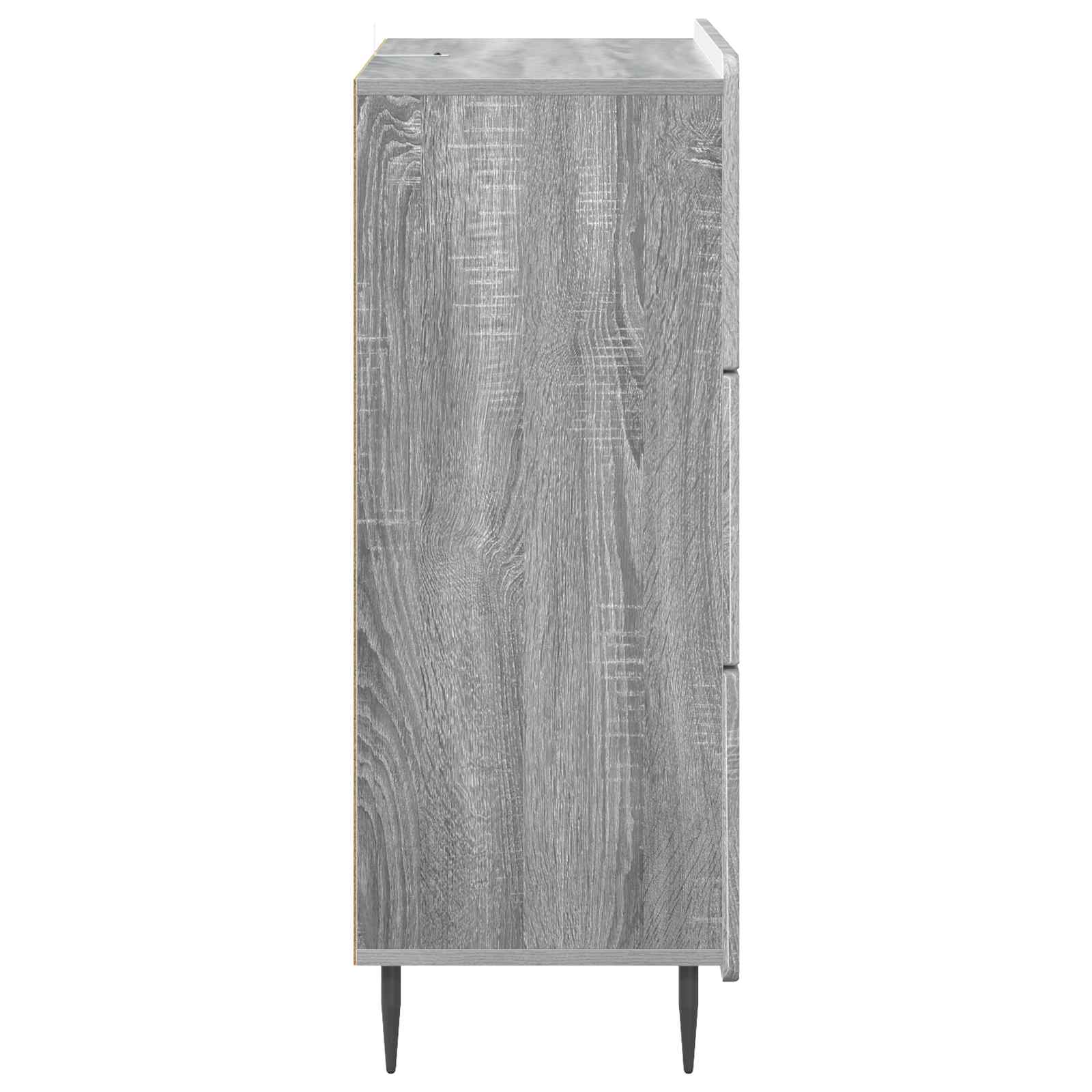 Skuffeskab Grå sonoma-eg 66 x 34,5 x 92 cm Konstrueret træ